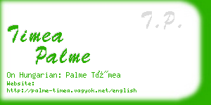 timea palme business card